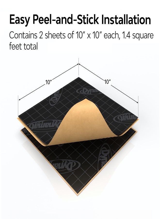 Dynamat Xtreme Sound Deadening Car Insulation Speaker Pack 10415 – Pre Cut Noise Dampening Kit for Audio Speakers – Easy Self Adhesive Install – Made in USA – 2 Sheets 10”x10” Each, 1.4 sq ft total - Image 4